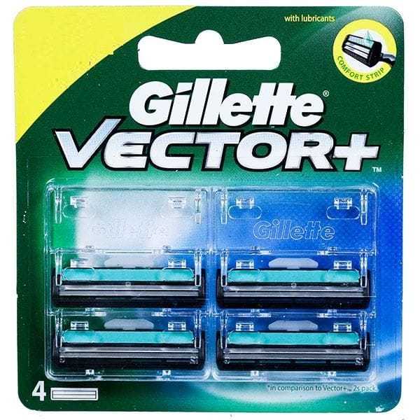 Gillette Vector Plus 4 pcs Cartridge Blade