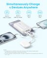 Anker Zolo Power Bank, Built-in Dual USB-C Cables, 10000mAh 35W Fast Charge Compact and Portable, Compatible with iPhone 16/15, Samsung Galaxy, Google Pixel and More.
