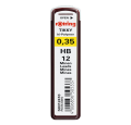 Rotring Tikky Hi-Polymer 0.35mm HB Pack of 12 Leads for Mechanical Pencil Lead.