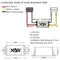 (New)XWST DC 12/24V To 5V Converter Step-Down Vehicle Power Module, Specification: 12/24V To 5V 5A Small Aluminum Shell. 