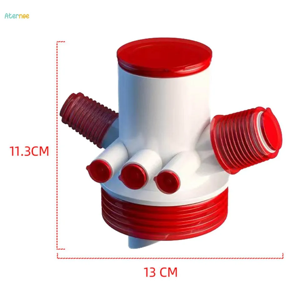 Dual-Interface Washing Machine Drain Tee Dual-Purpose Pipe