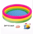 Baby Bath Tub, Baby Swimming Pool with Pumper (34 X10inch) - Multicolor.