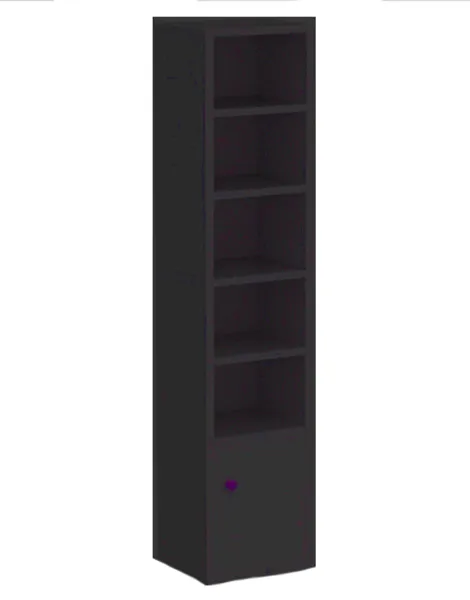 Bookcase%20-%20Inches%20Tall%20Gap%20Freestanding%20Storage%20Cabinet,%207%20Lattices%20Open%20Shelves%20Tower%20Rack%20with%20Door,%20Cubes%20Bookshelf%20in%20White%2072/16%20-%20Image%204