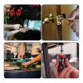 300 Pcs Nuts Bolts Set Hex Bolts Nut and Washer Assortment Screws Bolts M3 Tool Kit with Plastic Box (Black) - Black.