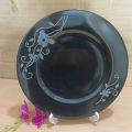 Exclusive Black beauty dinner plate  and half plate. 