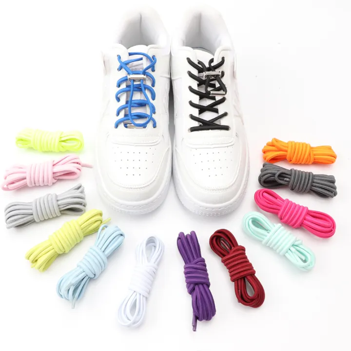 LSGS%201Pair%20New%20Round%20Elastic%20Shoelaces%20for%20Sneakers%20Metal%20Lock%20Shoelace%20Without%20Ties%20Lazy%20Kids%20Adult%20Quick%20Lace%20Rubber%20for%20Shoe%20Boots%20-%20Image%205
