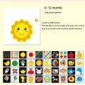Montessori Toys Baby Visual Stimulation Cards Black and White High Contrast Flash Cards Learning Educational Toys for Children.