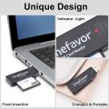 Onefavor CF Card Reader Universal High Speed USB2.0 Compact Flash Card Reader for PC Laptop Computer. 