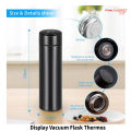 500ML Stainless Steel Vacuum Flask with LED Temperature Display, Tea Strainer, and 24 Hour Thermal Insulation. 
