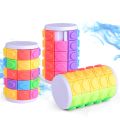 3D Rotating Cube Jigsaw Toy Cylindrical Cube Children Brain Teaser. 