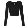 plain full sleeve taitanic crop top blouse for womens and girls.. 