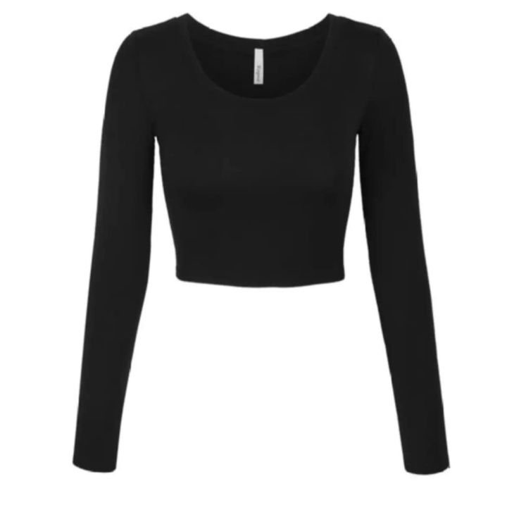 Crop%20top%20plain%20full%20sleeve%20for%20fashionable%20women's.%20-%20Image%203