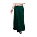 Green Saree Inskirt Petticoat Cotton - Free Size.
