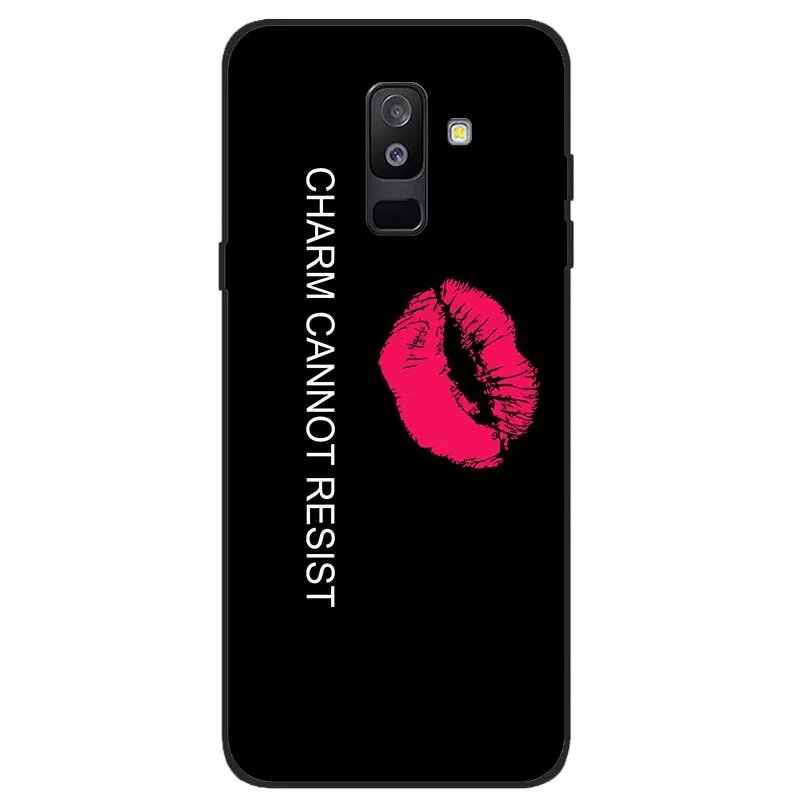 Soft Painted Silicone Phone Case For Samsung Galaxy A6 2018 Case