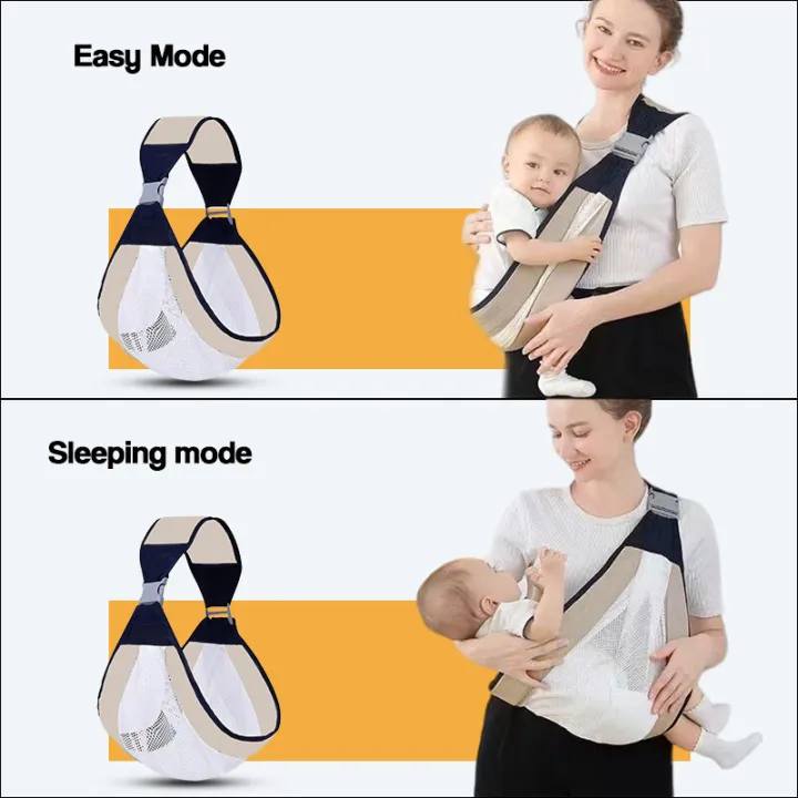 Baby%20Carrier%20Wrap%20One%20Shoulder%20For%200-36%20Months%20Mesh%20Breathable%20Ergonomic%20Easy%20to%20Carrier%20Infant%20Sling%20%E5%A9%B4%E5%84%BF%E8%83%8C%E5%B8%A6%20-%20Image%202