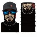【Mary DAI Store】Brown-Black+WOSAWE Half Face Mask Headwear Riding Scarf Shield Helmet Bandana Windproof Ski Balaclava Neck Warm. 