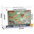 Animal Figurines Toy Set 12 Piece Small Realistic Plastic Assorted Farm Animals for Toddlers and Kids. 