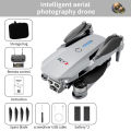 FLH Mini 2 Drone, Duel Camera , Duel Battery Brashless 4K HD Dual Camera Intelligent Following UAV Dron Headless Mode Optical Flow Hover Professional FPV RC Drones E88. 