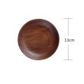Wood Serving Plate,Wood Round Serving Tray,Fruit Dessert Cake Snack Candy Platter Wooden Dinner Plate Eco-friendly Tableware. 