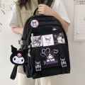 Sanrio Kuromi Travel Backpack my melody Girls Boys Nylon School Bag Fashion Cartoon Handbag Backpack.