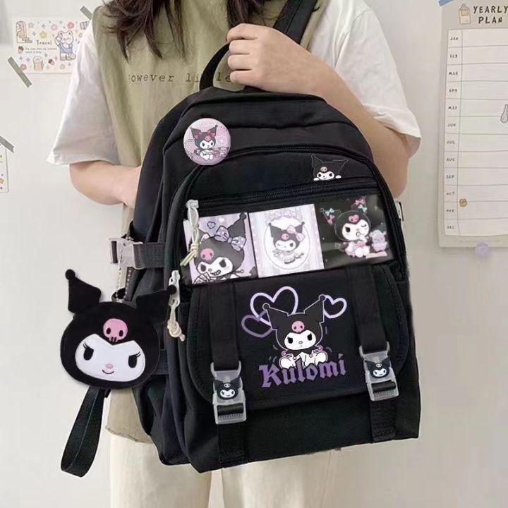 Sanrio%20Kuromi%20Travel%20Backpack%20my%20melody%20Girls%20Boys%20Nylon%20School%20Bag%20Fashion%20Cartoon%20Handbag%20Backpack%20-%20Image%203