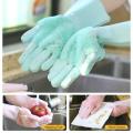 High Quality Silicone Dish Washing Kitchen Hand Gloves. 