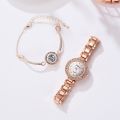 【Ready Stock fashionable ladies watch bracelet five-piece trend quartz watch gift watch for women. 