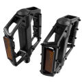 1 Pair Reflective Bike Pedals Aluminium Alloy Flat Bicycle Platform Pedals Mountain Bike Pedals Cycling Pedals.