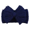 Solid Cable Bow Baby Headband for Child Nylon Layers Headwear Kids Elastic Turban Headwraps Newborn Boys Girls Hair Accessories.