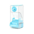 GC No Mess Automatic Bird Feeder, Transparent Seed Food Container, Parrot Feeder Cage Accessories For Small Birds Parrot Cockatoo Canary Parakeets. 