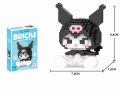 Hello Kitty Building Block Sanrio Anime Figure Kuromi Assembled Toys Decorative Ornament Model My Melody Children's Puzzle Gifts. 