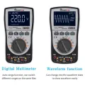 Upgraded MT8206 2 in 1 Intelligent Digital Oscilloscope Multimeter Current Voltage Frequency Tester with Analog Bar Graph. 
