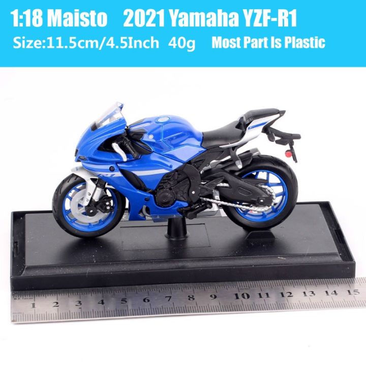 Maisto%201:18%20Yamaha%20YZF-R1%202021%20Die-Cast%20Vehicles%20Motorcycle%20Model%20Bike%20Toy%20-%20Image%205