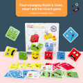 Rubik's cube building block 0.3 children's intellectual parent-child board game wooden challenge level toy high quality. 