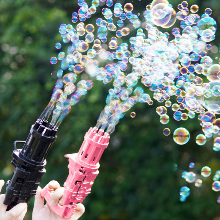 Kids Bubble G.u.n Toys Summer Automatic Soap Water Bubble For Children Indoor Outdoor Toys