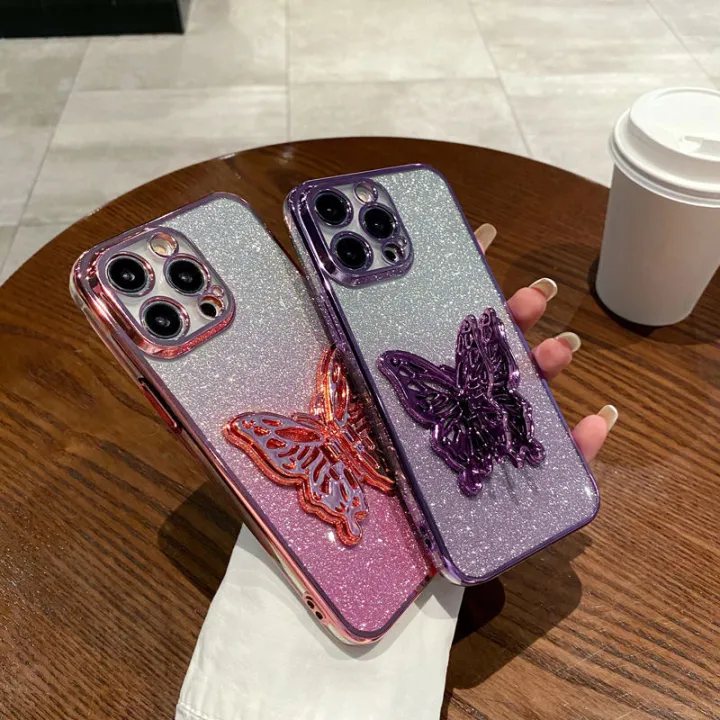 Phone%20cover%20Tecno%20Spark%2020%20/%20Spark%2020C%20/%20Spark%2020%20Pro%20/%20Spark%2020%20Pro%20Plus%20case%20Back%20cover%20Cute%20Butterfly%20Stand%20Luxury%20Slim%20Gradient%20Plating%20Glitter%20Girls%20Phone%20Case%20Clear%20Soft%20Silicone%20Protective%20Cases%20Pouch%20-%20Image%203