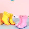 Cartoon Cute Duck Dolphin Children Rain Shoes for Boys Girls Waterproof PVC Rubber Non Slip Toddler Kids Rain Boots. 