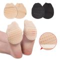 Women's Invisible Toe Cover with Padding Toe Topper Liner Socks Non-Skid Bottom for High Heels Insert Insole Heel Protector. 