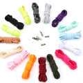 LSGS 1Pair New Round Elastic Shoelaces for Sneakers Metal Lock Shoelace Without Ties Lazy Kids Adult Quick Lace Rubber for Shoe Boots. 