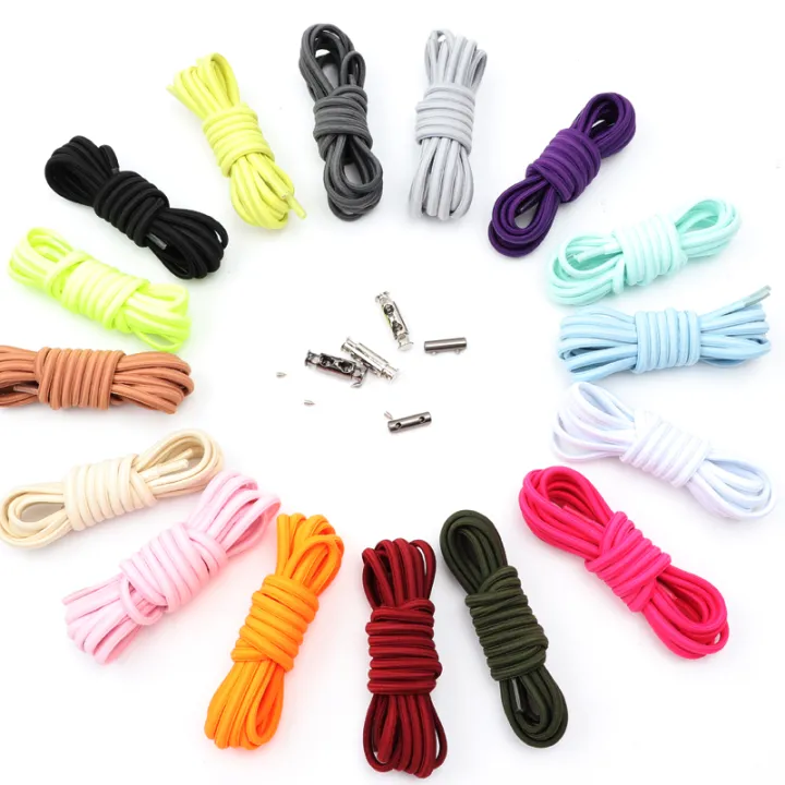 LSGS%201Pair%20New%20Round%20Elastic%20Shoelaces%20for%20Sneakers%20Metal%20Lock%20Shoelace%20Without%20Ties%20Lazy%20Kids%20Adult%20Quick%20Lace%20Rubber%20for%20Shoe%20Boots%20-%20Image%206