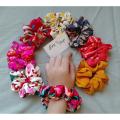 Multi Colour Scrunchie Hair  Band For Girl - 6 Pcs. 