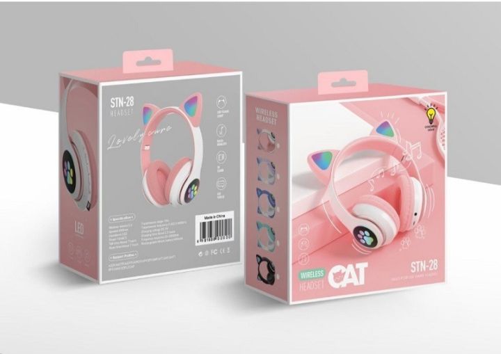New%20STN-28%20Cat%20Ear%20Over-Ear%20Bluetooth%20Headset%20Flashing%20Luminous%205.0%20Wireless%20Sports%20Leisure%20Card%20Folding%20-%20Image%206