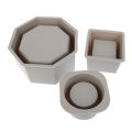 Flower Pot Silicone Mold DIY Large Concrete Cement Pot Mold Square Epoxy Resin Molds Holder Crystal Epoxy Clay Mould Qoddess.