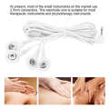 TENS Massage Machine Electrode Wire 10pcs DC 2.5mm 4 Button Lead Cable for Digital. 
