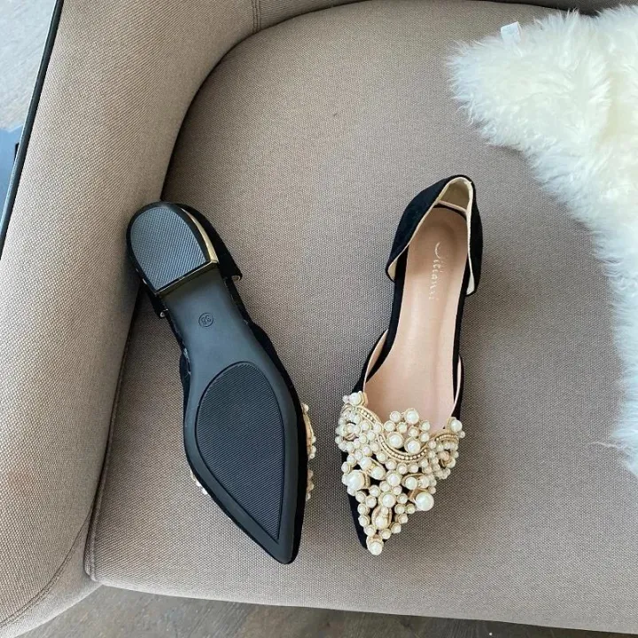 New%202024%20Trend%20Pearl%20Ballet%20Flats%20Women%20Pumps%20Floors%20Shoes%20Without%20Heels%20Loafers%20Female%20Dress%20Moccasins%20Ladies%20Luxury%20Autumn%20PU%20Moonlight%20Shines%20-%20Image%203