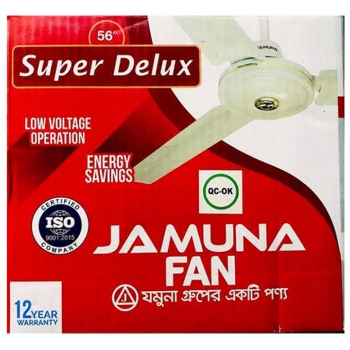 Jamuna Super Deluxe Ceiling Fan 56" Off White - 100% Aluminium Blades - 99.9% Pure Copper Motor - High Speed - 12 Years Warranty