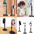 Mobile Phone Holder Stand 360 Rotate for Live Streaming Shoot YouTube TikTok Video Round Base Smartphone. 