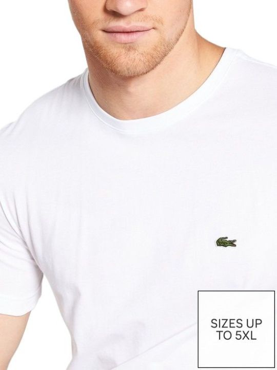 Crocodile%20Round%20Neck%20T-Shirt%20For%20Men%20-%20White%20-%20Image%203