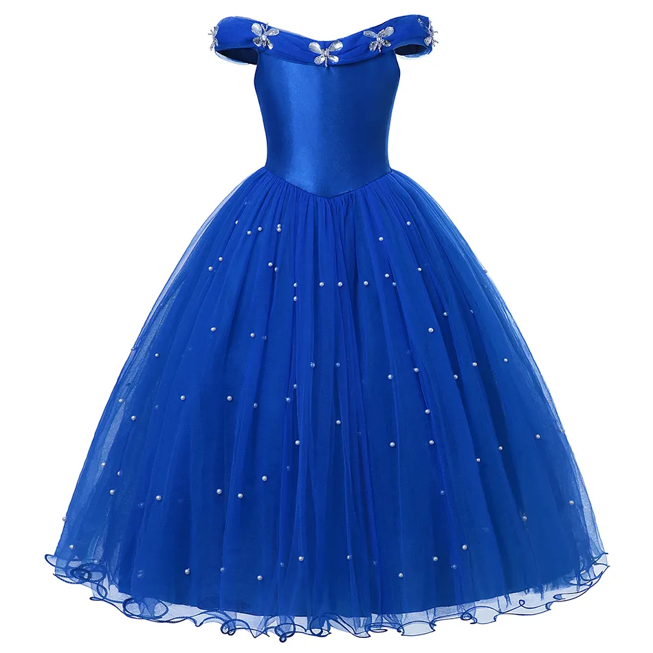 Disney Girl Cinderella Cosplay Dress Up Clothes for Girls