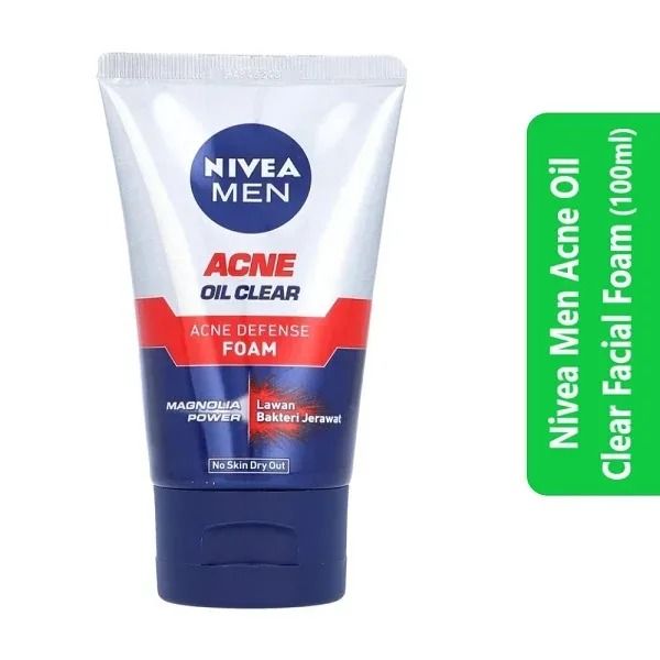 Nivea Men Acne Oil Clear Acne Defense Foam 100Ml